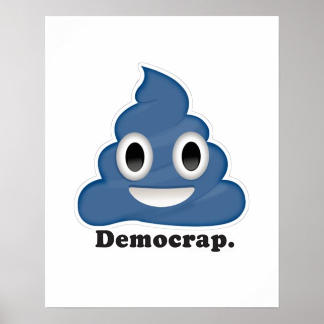 Blå bajs Democrap - Poster (Framsidan)