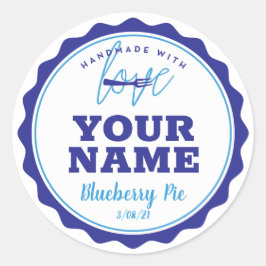 Blå Bakery Etikett Köksetikett