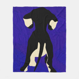 Blå bakgrund fleecefilt