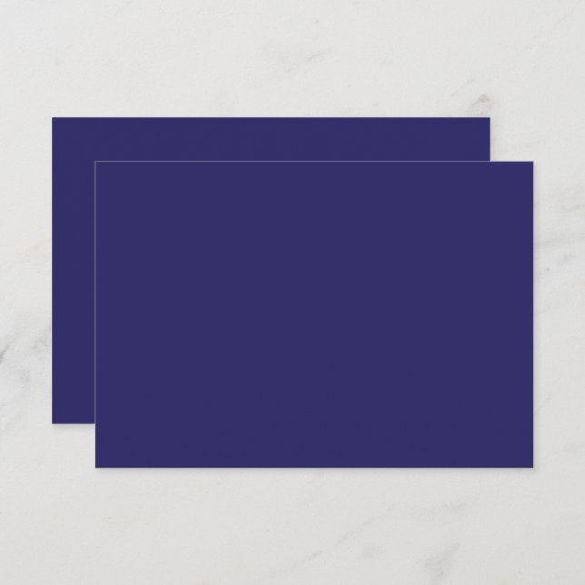 blå bakgrund med klocka tack kort (Fram/baksida)