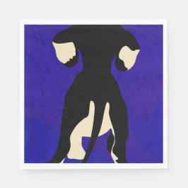 Blå bakgrund pappersservett