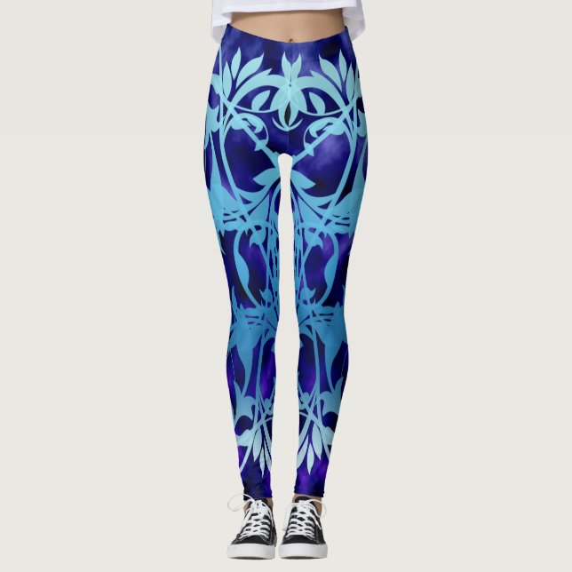 Blå baljväxter av Grind Leggings (Framsida)