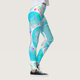 Blå baljväxter av Spiral Leggings