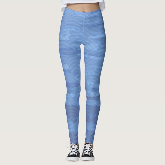 Blå baljväxter av Vatten Leggings (Framsida)
