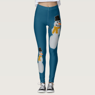 Blå baljväxter från Snögubbe Leggings