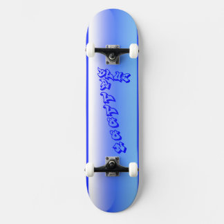 Blå ballong mini skateboard bräda 18,5 cm