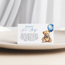 Blå ballongbjörn Bokar för Pojke babyskor