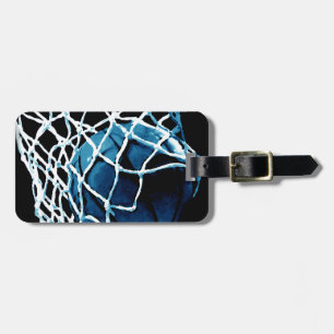 Blå basketboll bagagebricka