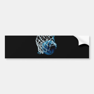 Blå basketboll bildekal