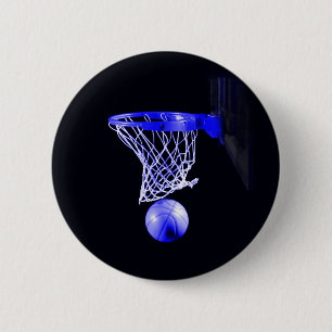Blå basketboll knapp