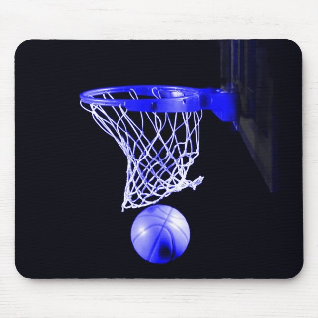 Blå basketboll musmatta (Framsidan)