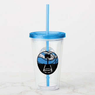 Blå Basketboll Natt Himmel Take Away Mugg