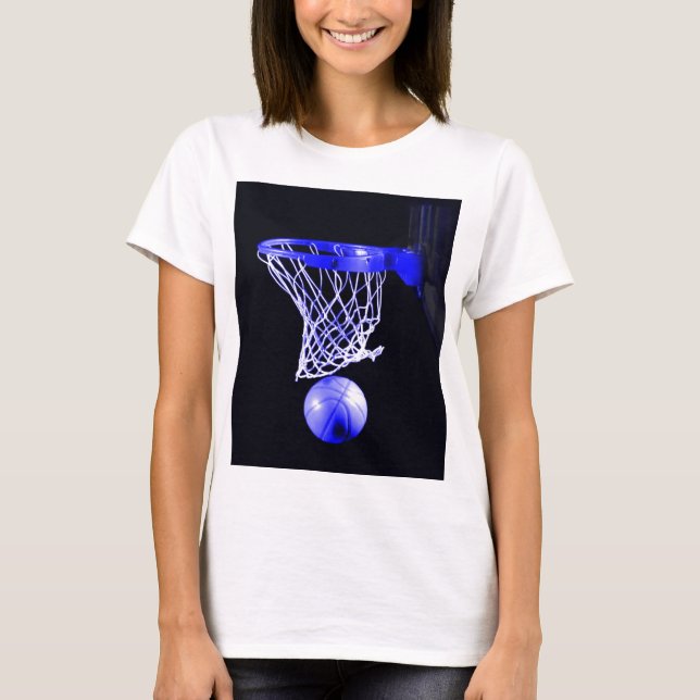 Blå basketboll t shirt (Framsida)