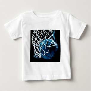 Blå basketboll t shirt