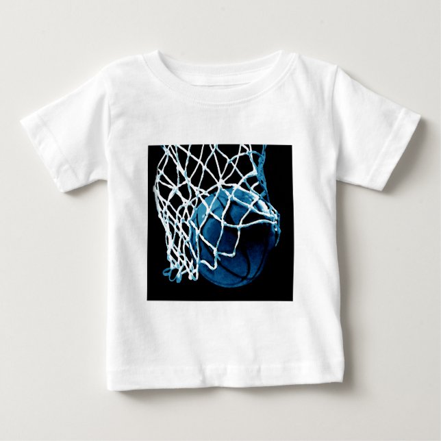 Blå basketboll t shirt (Framsida)
