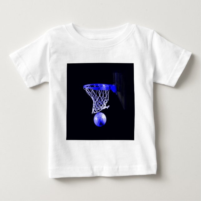 Blå basketboll t shirt (Framsida)