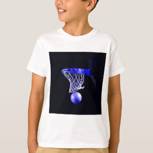 Blå basketboll t shirt