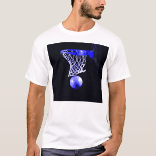 Blå basketboll tee