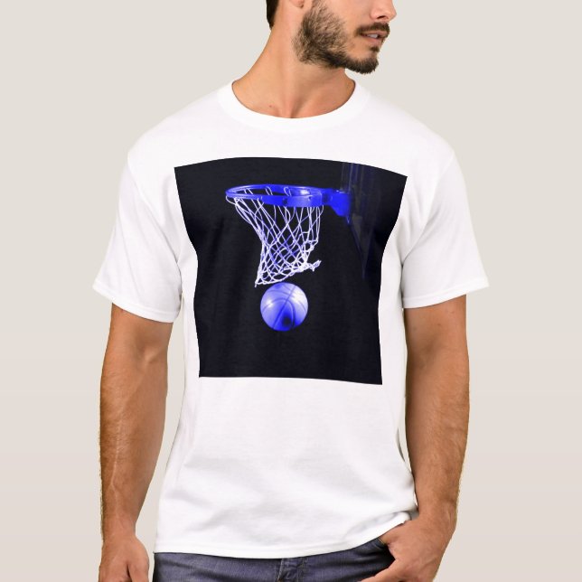 Blå basketboll tee (Framsida)