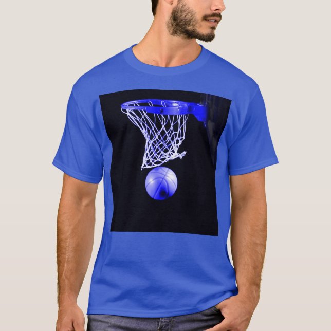 Blå basketboll tröja (Framsida)