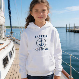 Blå båtankor med rope & Namn/rank T Shirt