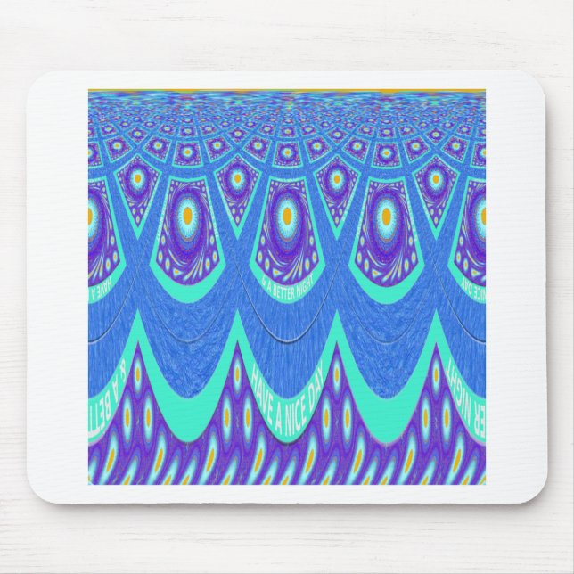 Blå batik musmatta (Framsidan)