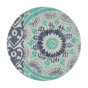 Blå batikbricka III