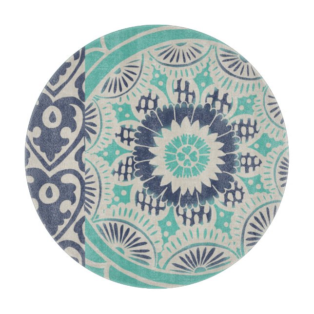 Blå batikbricka III (Framsidan)