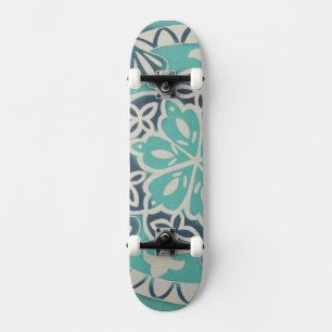 Blå batikplattan I Skateboard Bräda 20 Cm