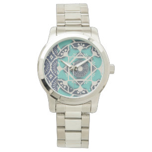 Blå batikplattan II Armbandsur