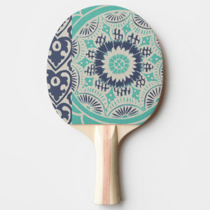 Blå batikplattan III Pingisracket