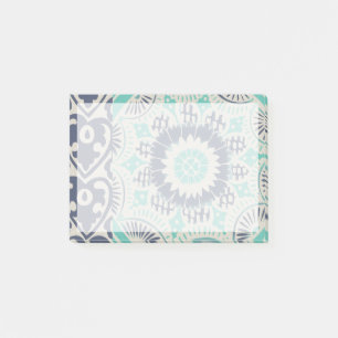 Blå batikplattan III Post-it Block