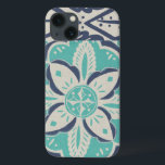Blå batikplattan IV<br><div class="desc">Blomster</div>