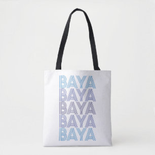 Blå Bayas Tote Tygkasse