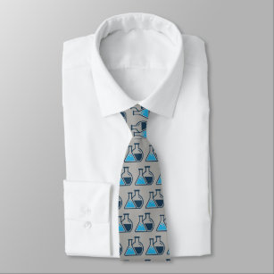 Blå beakers-kemi-design slips