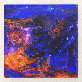 Blå Beast som kör eld