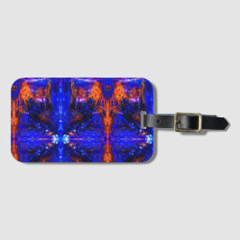 Blå Beast som kör eld Bagagebricka