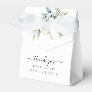 Blå Bebis Fötter Baby Shower Välkommen Baby Pojke Presentaskar