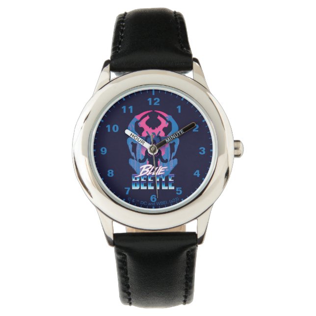 Blå Beetle Retrowave kontra Graphic Armbandsur (Framsida)