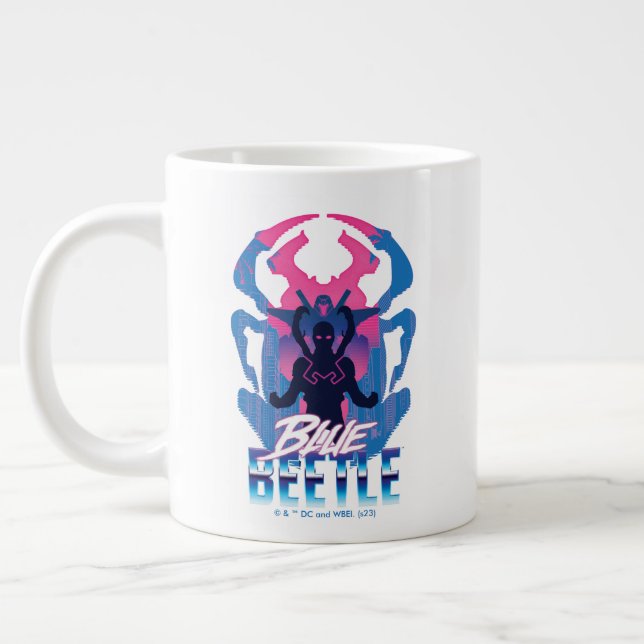 Blå Beetle Retrowave kontra Graphic Jumbo Mugg (Vänster)
