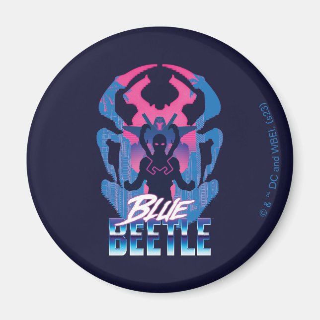 Blå Beetle Retrowave kontra Graphic Magnet (Framsidan)