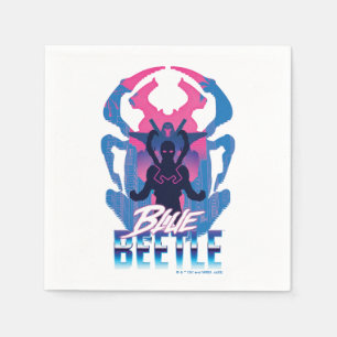 Blå Beetle Retrowave kontra Graphic Pappersservett