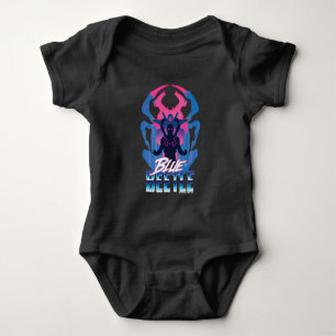 Blå Beetle Retrowave kontra Graphic T Shirt