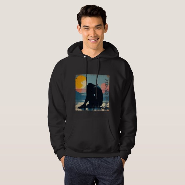 Blå - Begränsad utgåva (4) Hoodie (Hel framsida)