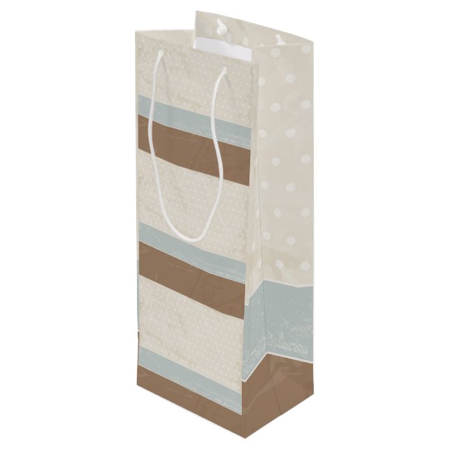 Blå Beige Brun Mjuk Prickig Retro Bakgrund (Baksidan Vinklad)