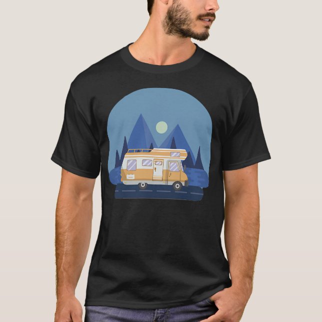 Blå berg Aktiva T Shirt (Framsida)