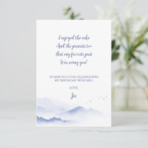 Blå berg könsneutralt barnkalas 