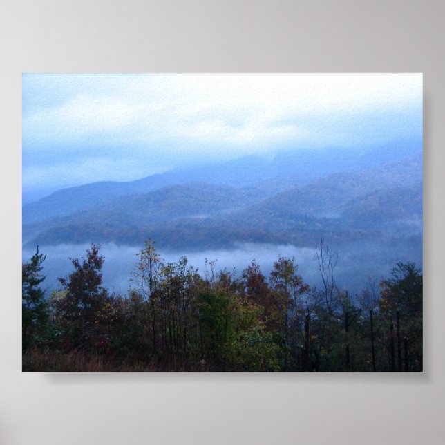 Blå berg poster (Framsidan)