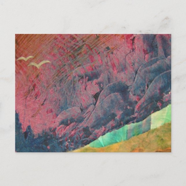 Blå berg vykort (Framsida)