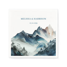 Blå bergen Rustic Bröllop